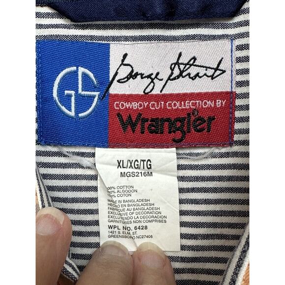 Wrangler George Strait Cowboy Cut Collection Men’s XL Plaid Button Down Shirt - Picture 6 of 10
